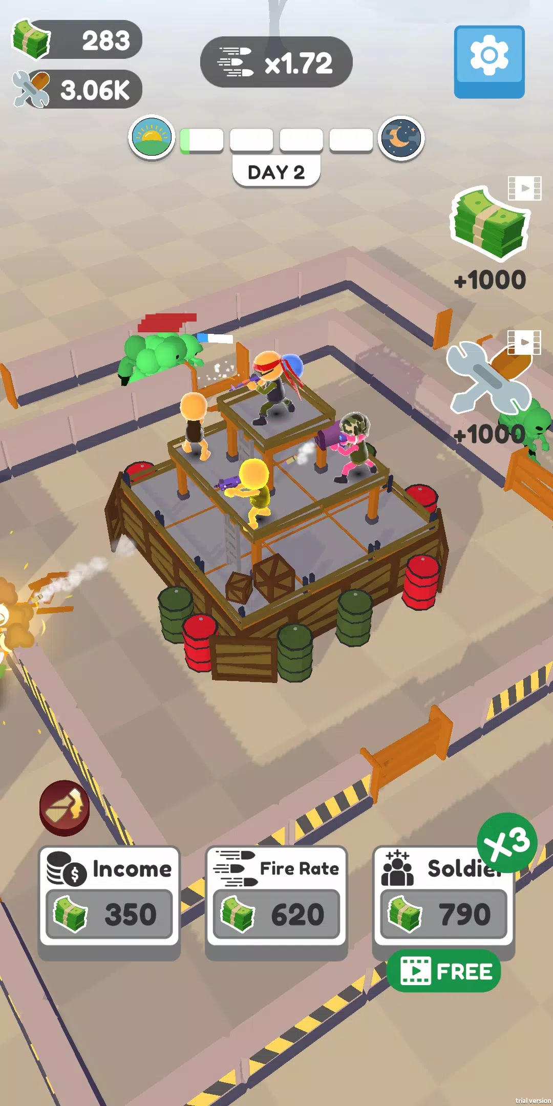 Defend City Merge Shoot Idle Screenshot 4