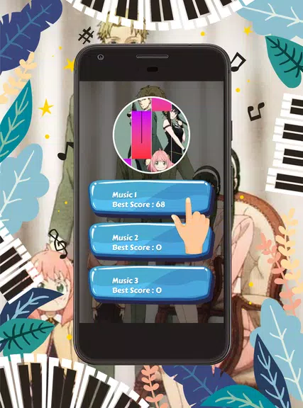 Piano Tiles Anime Spy X Family 스크린샷 1