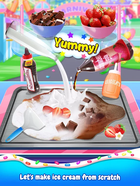 Frozen Ice Cream Roll Maker Captura de pantalla 2