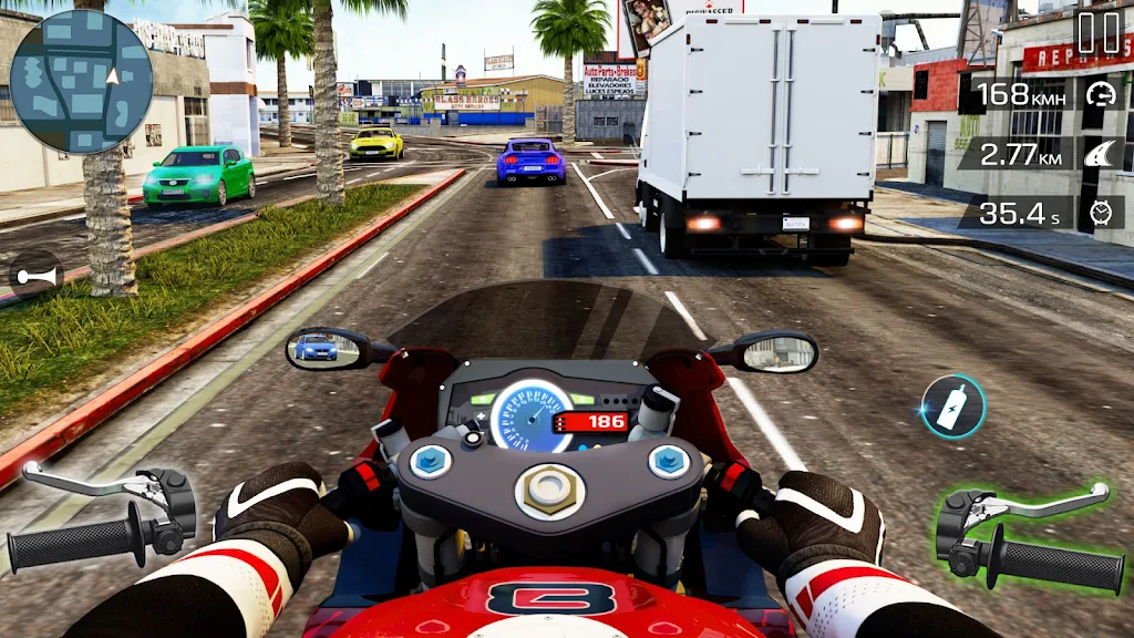 Highway Bike Riding Simulator Captura de tela 3