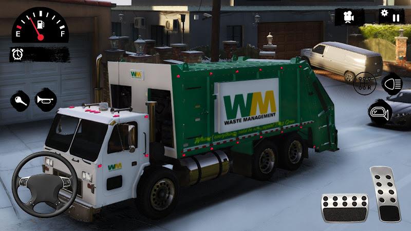 Garbage Dump Truck Driving 3D Captura de pantalla 1