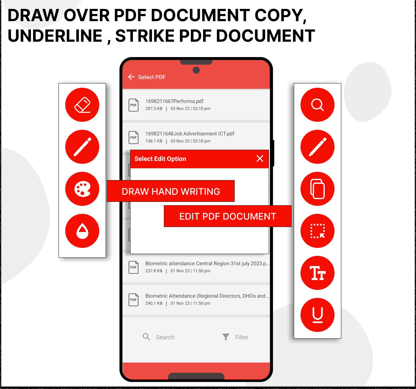 Pdf Editor - Draw on Pdf Capture d'écran 3