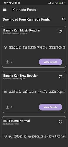 Kannada Fonts スクリーンショット 2