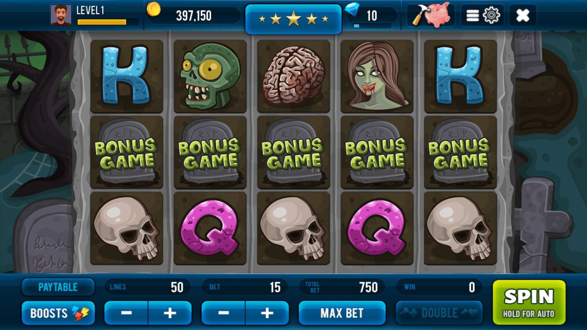 Zombie Casino Slot Machine应用截图第1张