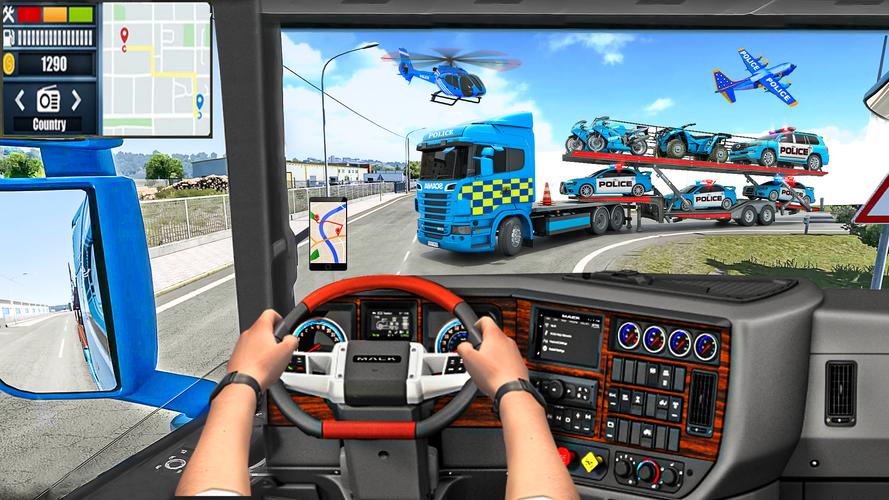 US police Cars Transport truck应用截图第3张