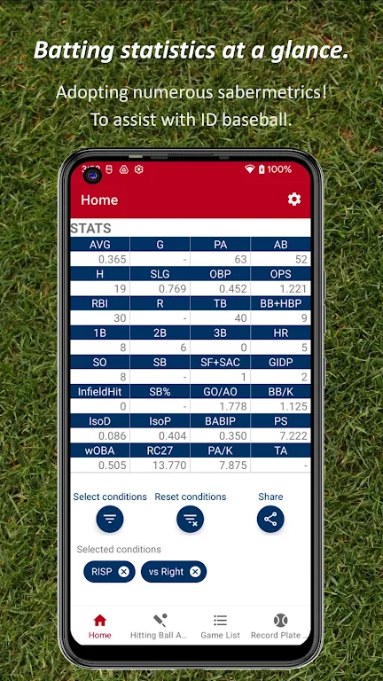 Batting STATS Manager Capture d’écran 1