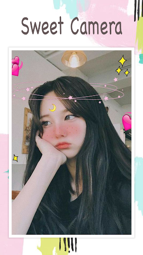 Live face sticker sweet camera應用截圖第1張