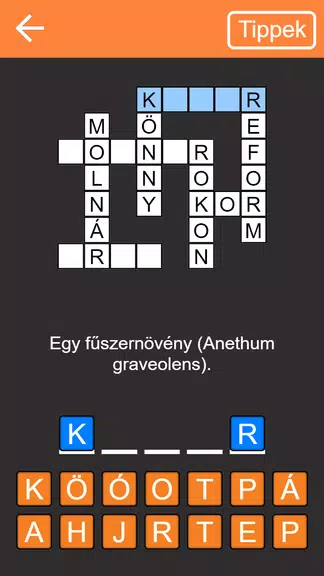 Keresztrejtvény Capture d’écran 1