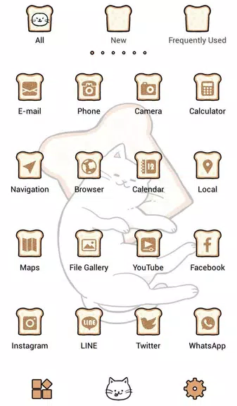 Cute Wallpaper Bread Cat Theme應用截圖第3張