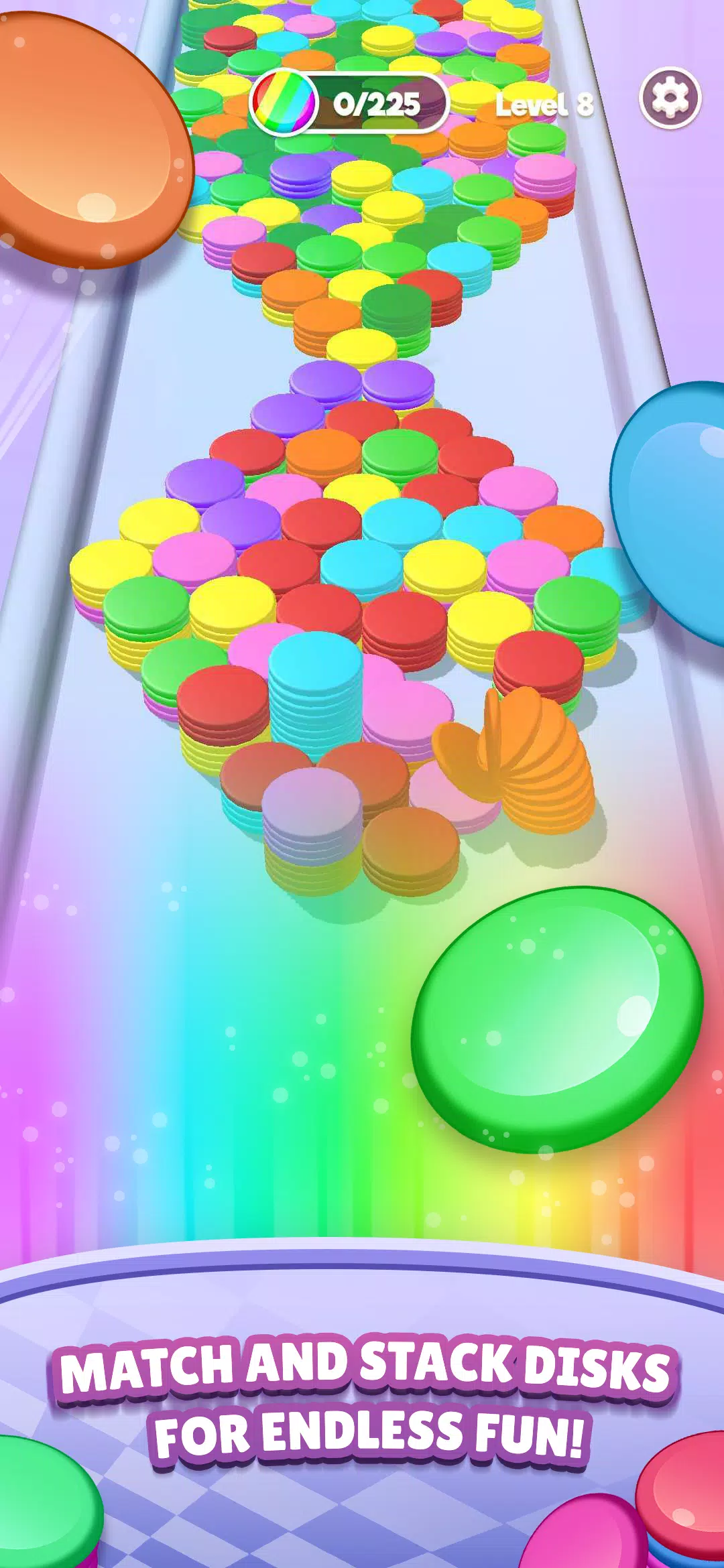 Stack Blast - Disk Shooter Скриншот 1