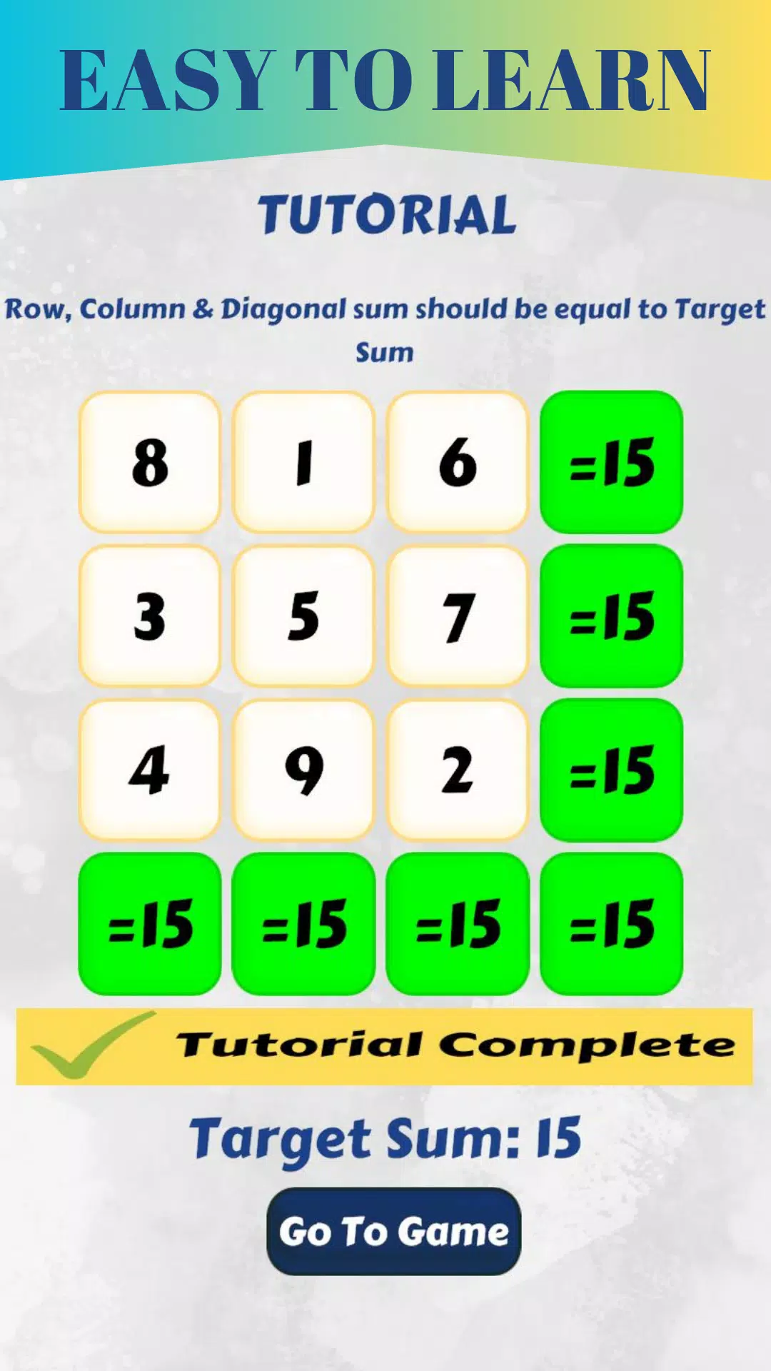 Magic Square game應用截圖第4張