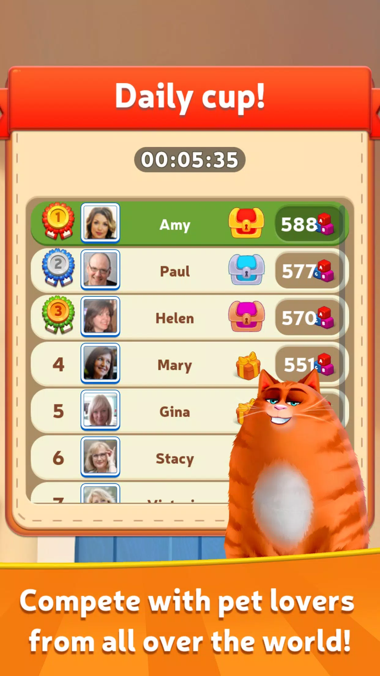 Kitty Scramble: Word Game स्क्रीनशॉट 4