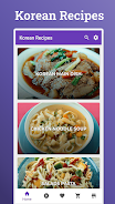 Korean Recipes Captura de pantalla 1