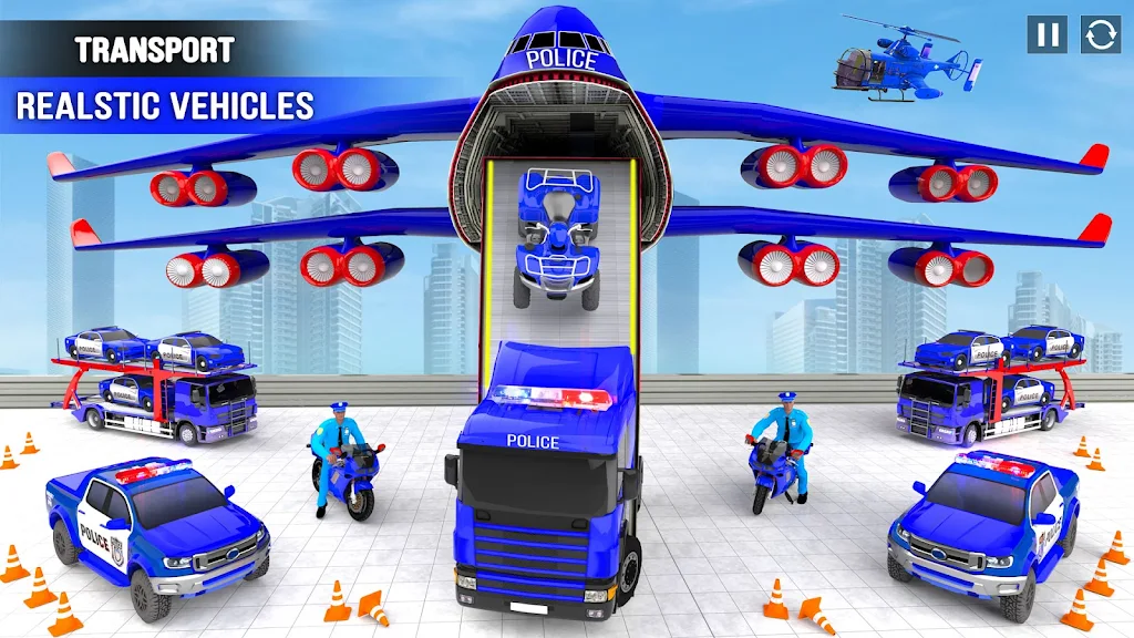 Police Car transporter Game 3D スクリーンショット 4