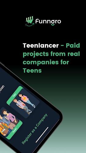 Funngro:Teens earn- Freelancer Capture d'écran 3