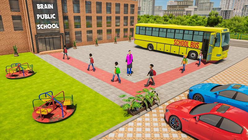 School Bus Driving Games 3D Screenshot 1