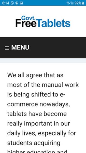 Free Government Tablets Screenshot 4