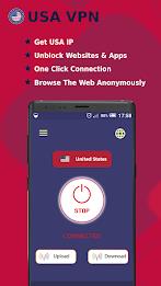 USA VPN -Safe Secure VPN Proxy Capture d'écran 1