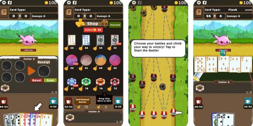 A new roguelike card game launched on iOS: "Slay The Poker"