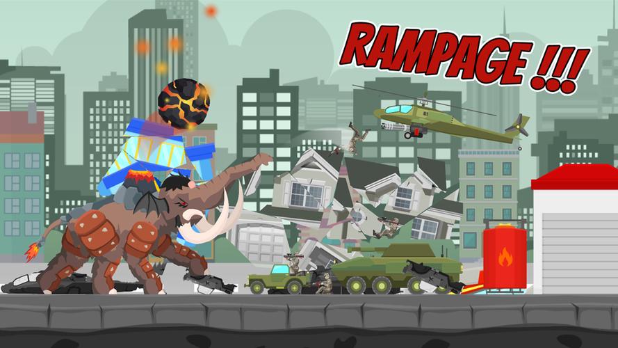 Hybrid Mammoth: City Rampage スクリーンショット 4