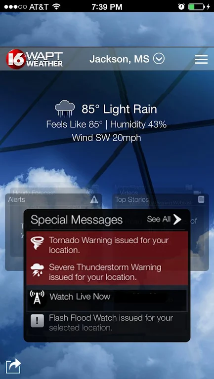16 WAPT Weather Captura de pantalla 1