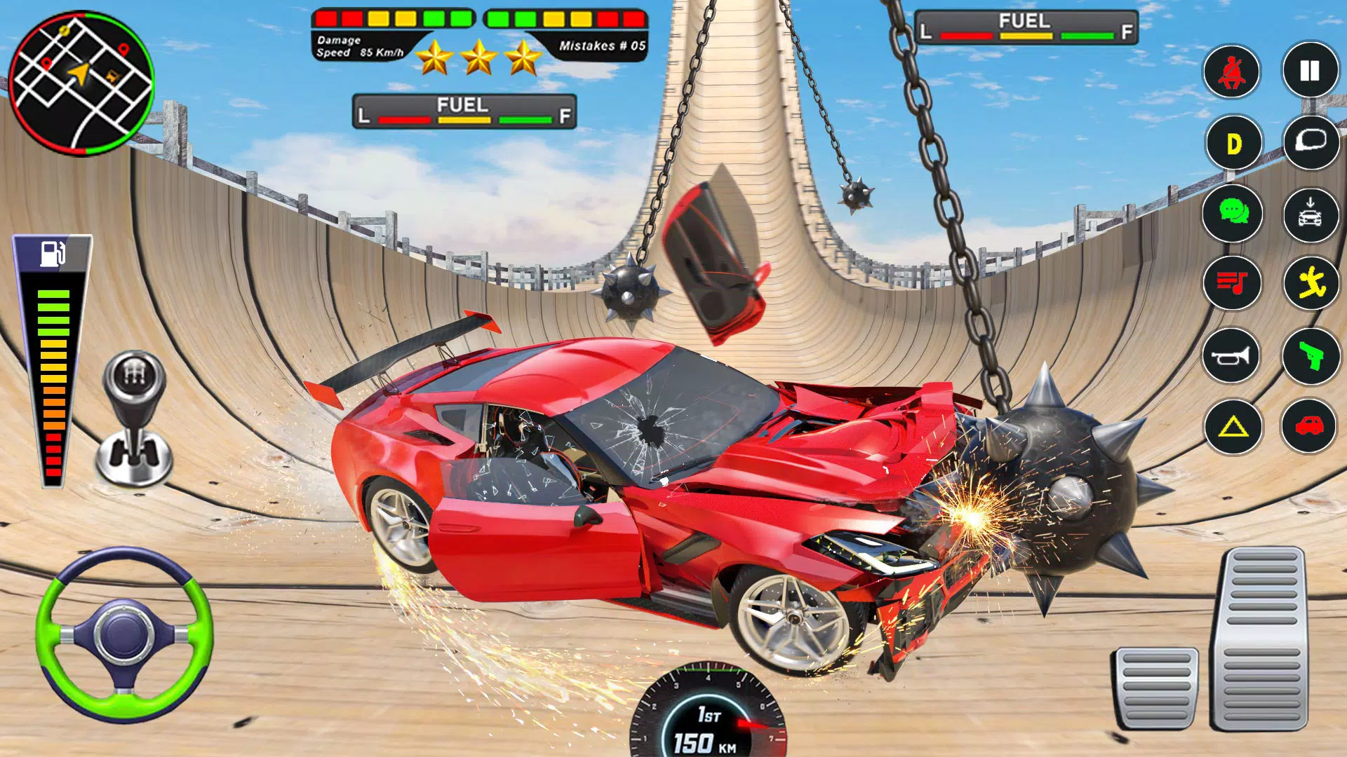 Mega Ramp Car Crash Simulator应用截图第2张