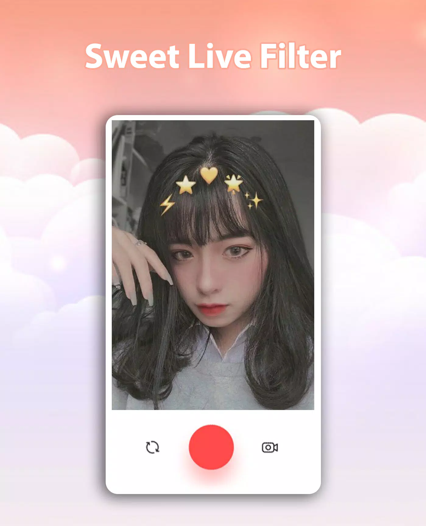 Sweet Live Filter Face Camera स्क्रीनशॉट 3