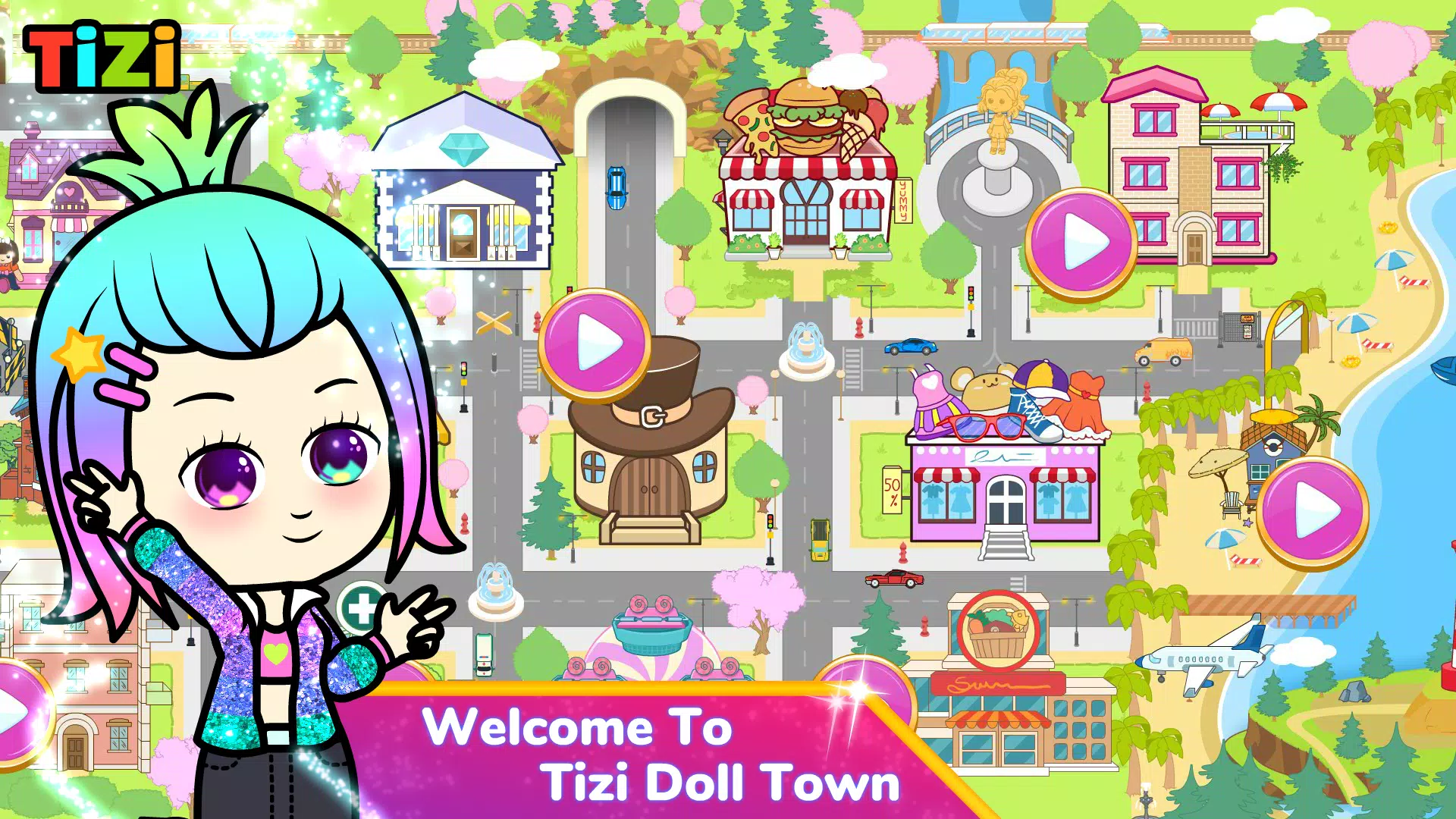 Tizi Town: Doll Dress Up Games 스크린샷 1