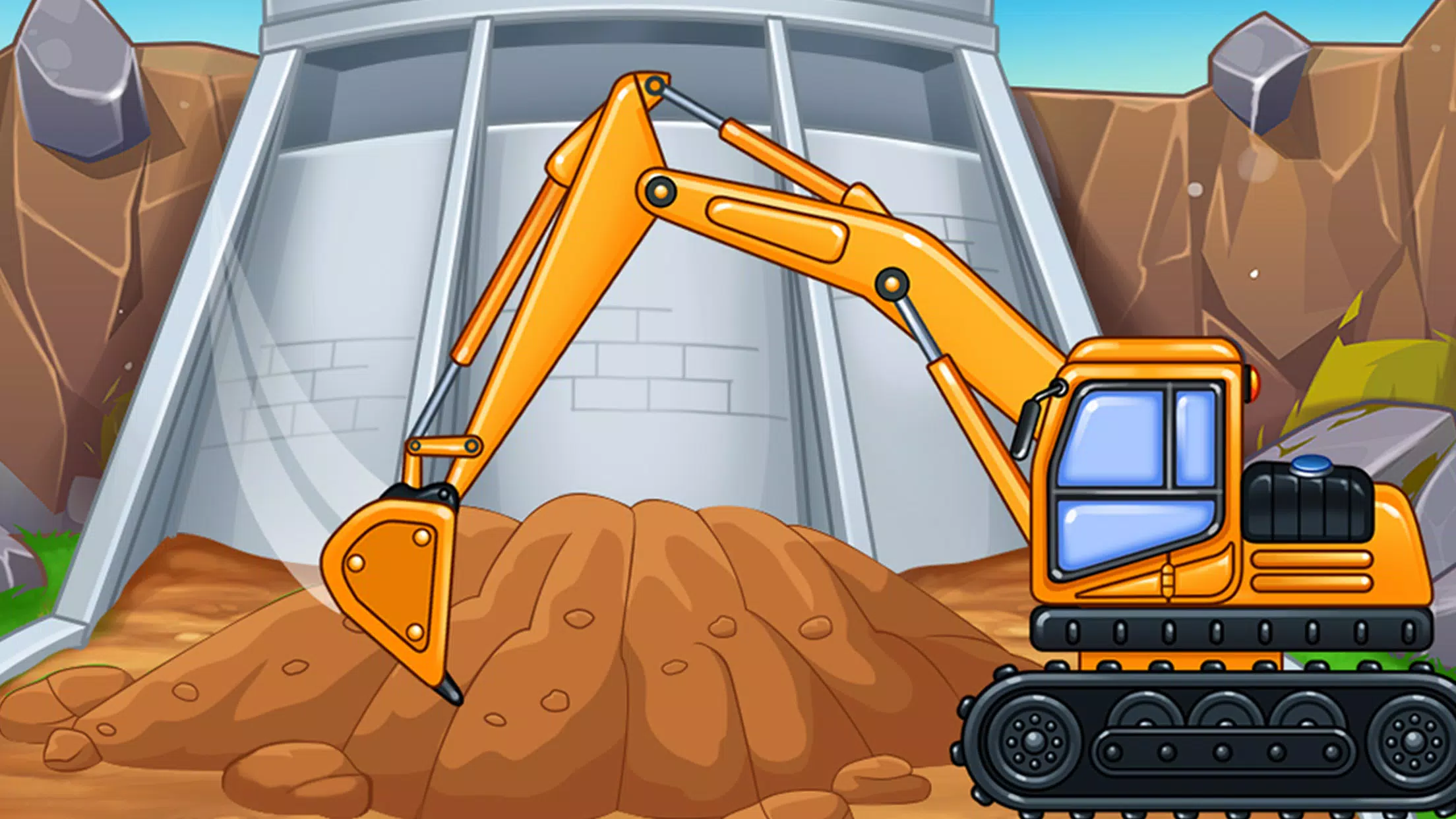 Construction Truck Kids Games Скриншот 1