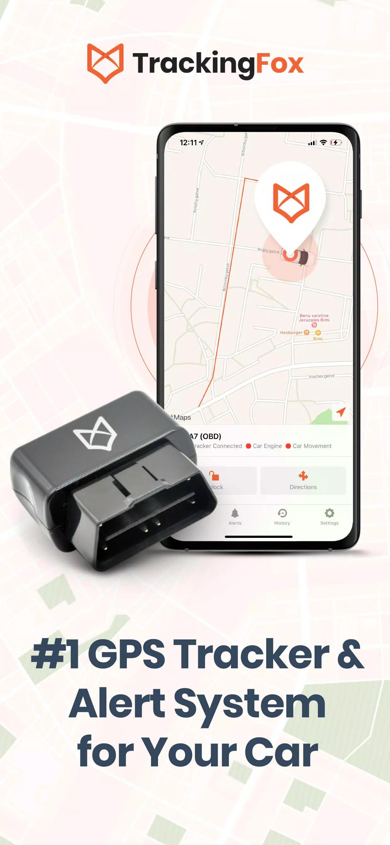 TrackingFox Car GPS Tracker 스크린샷 1