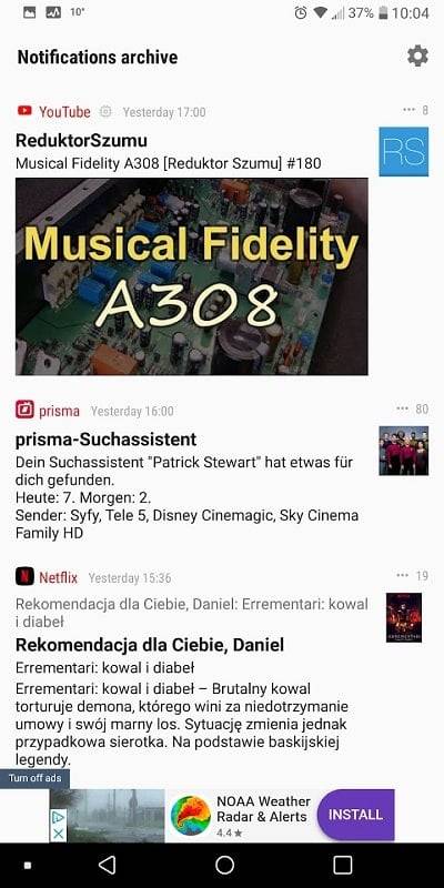 Benachrichtigungsarchiv Screenshot 4