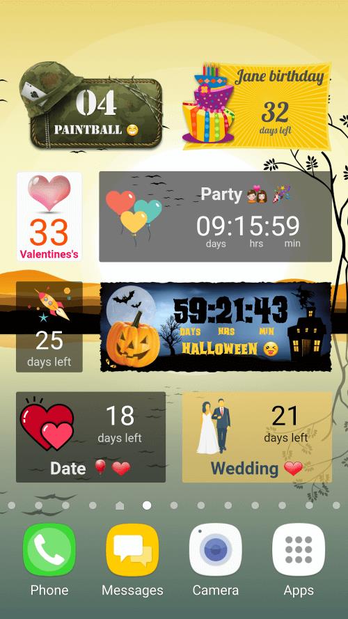 Countdown Days App & Widget Captura de pantalla 2