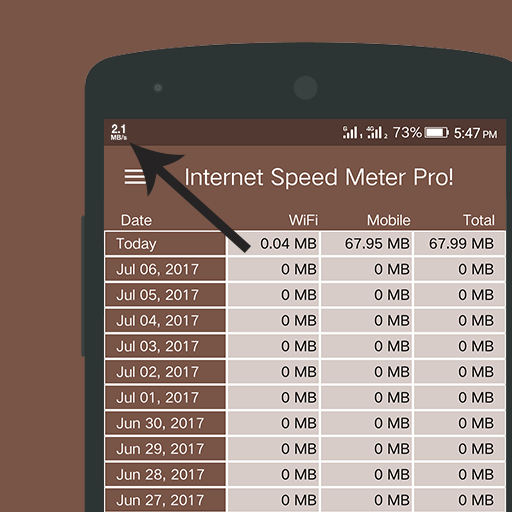 Internet Speed Meter Pro 스크린샷 1