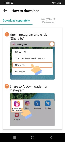 Video Downloader for Instagram Скриншот 2