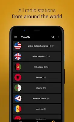 TuneFM - Radio Player Captura de tela 4