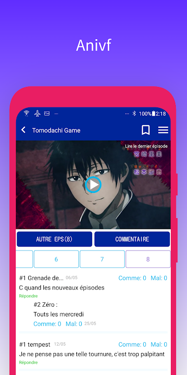 AniVF - Vostfree Animes VF S Capture d'écran 3