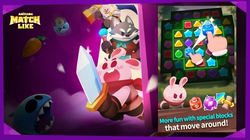 Anipang Matchlike est un nouveau RPG Roguelike avec des puzzles Match-3