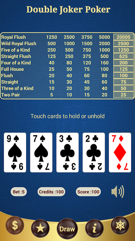 Double Joker Poker Capture d’écran 1