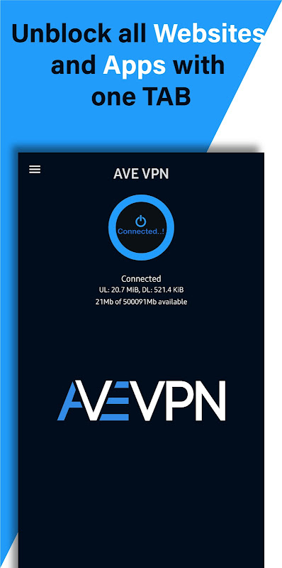 AVE VPN:Low Ping Vpn Captura de tela 2