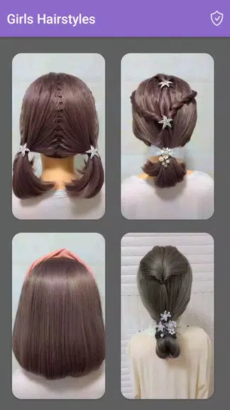 Girls Hairstyles Step By Step स्क्रीनशॉट 2