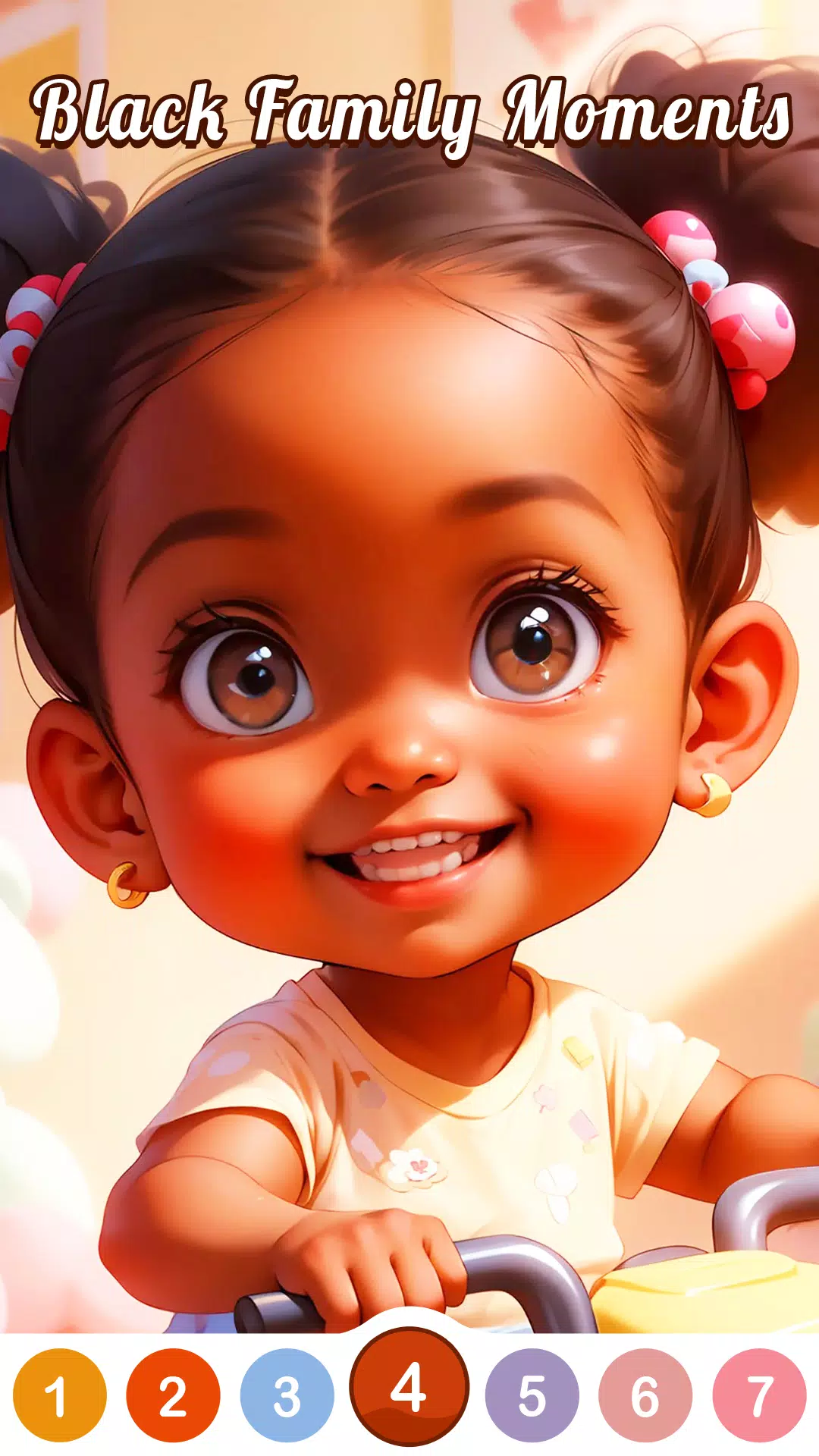 Black Family Coloring Games应用截图第3张