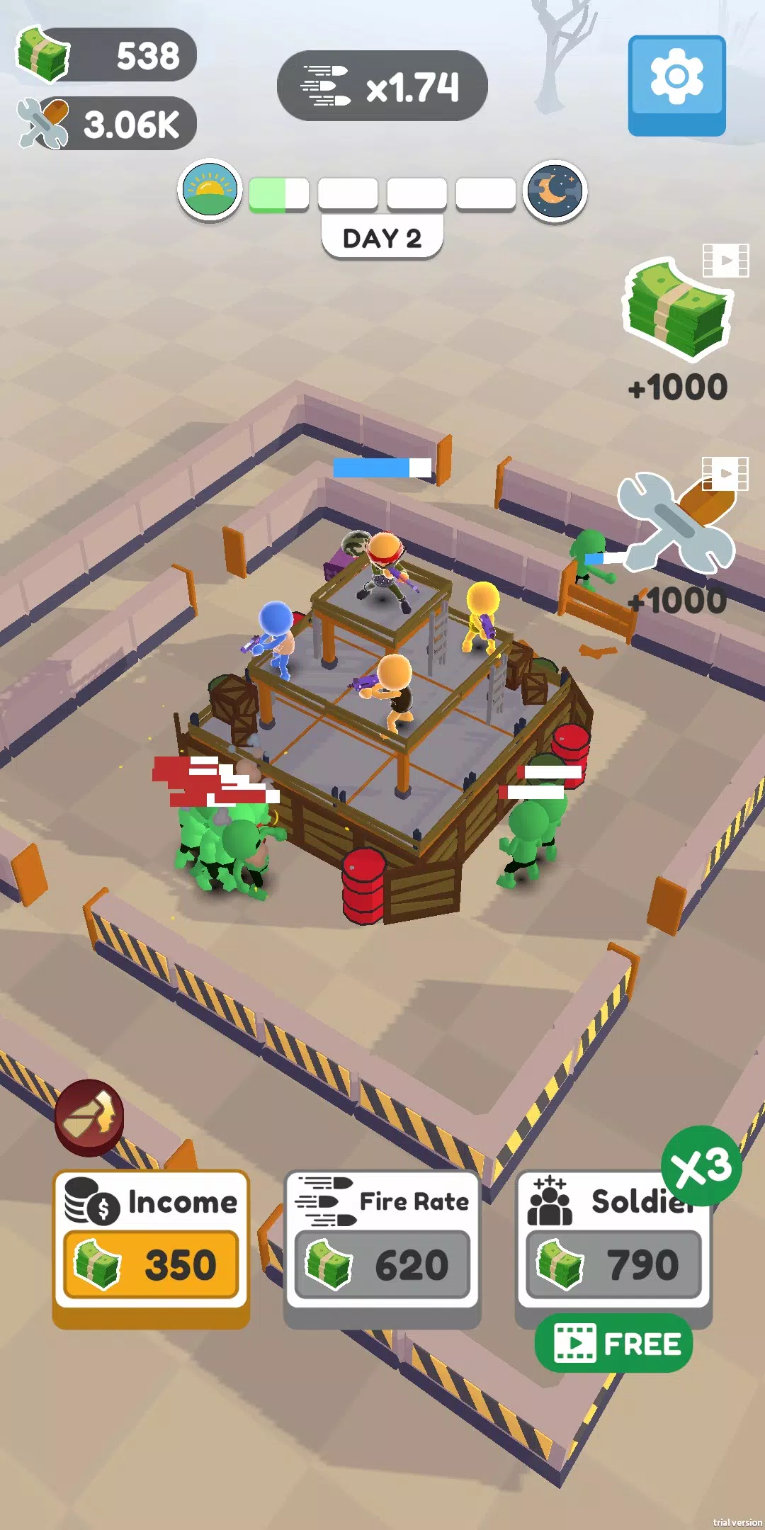 Defend City Merge Shoot Idle Screenshot 3