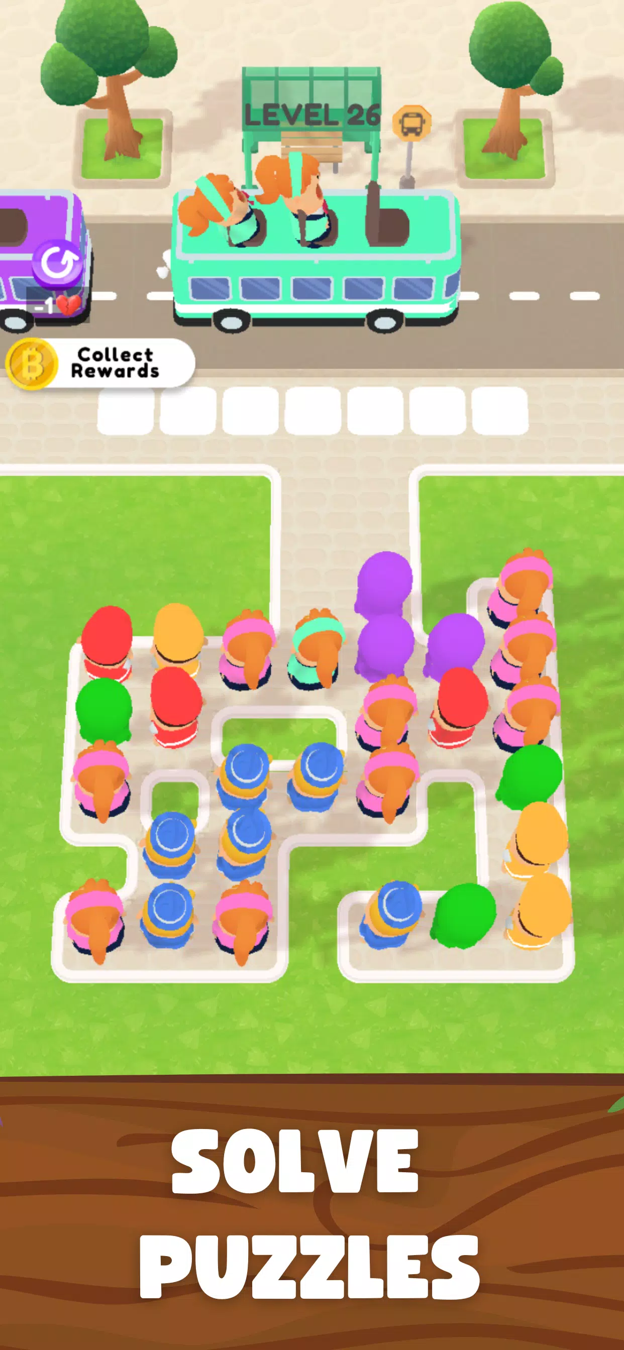 Bitcoin Bus Jam Traffic Puzzle स्क्रीनशॉट 1