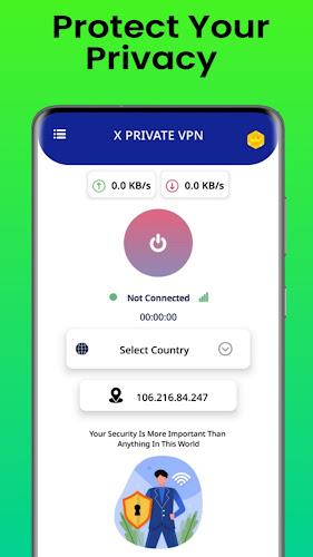 X Private VPN - XXXX Proxy स्क्रीनशॉट 1