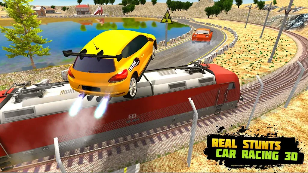 Train Racing 3d- Bus Vs Train Captura de pantalla 2