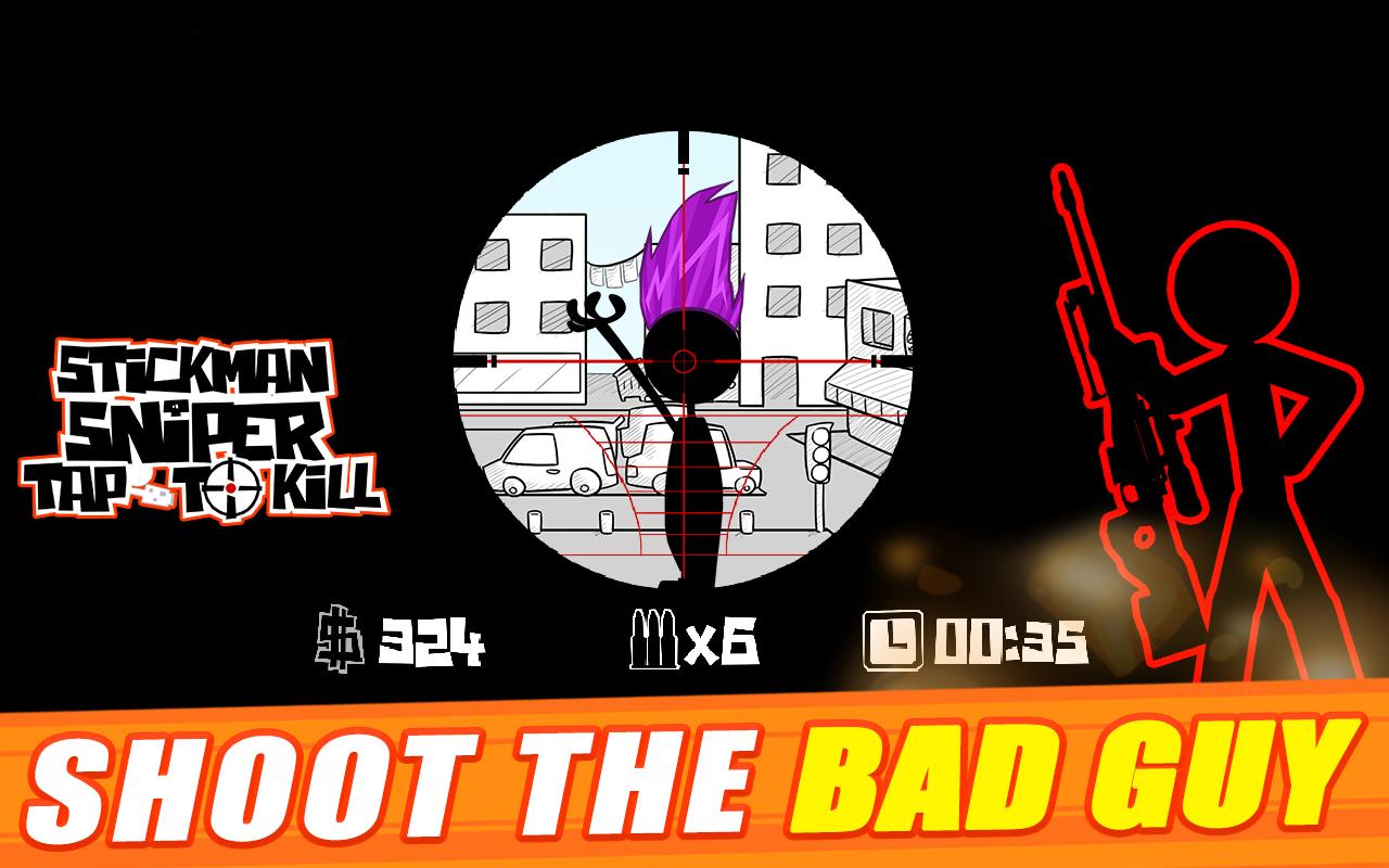 Stickman sniper : Tap to kill Capture d'écran 1