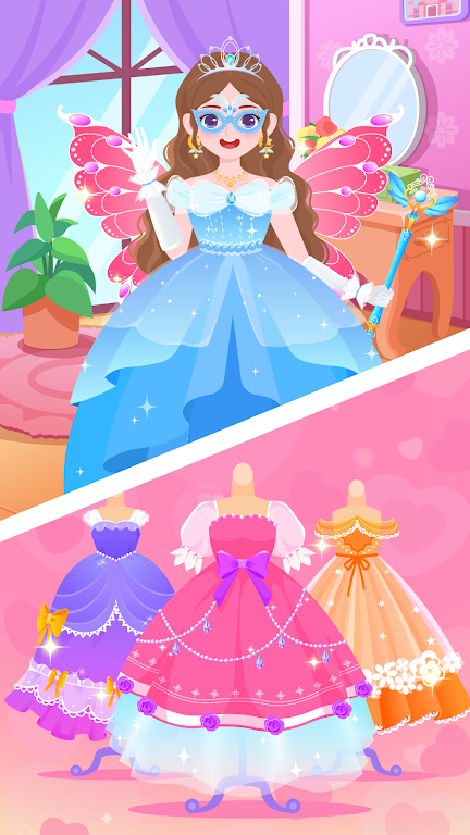 DuDu Princess dress up game Screenshot 2