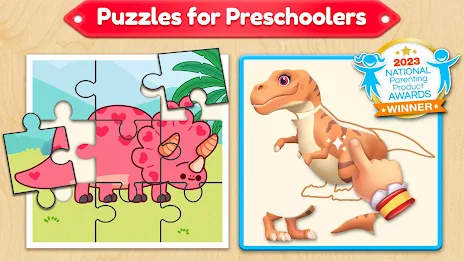 Dino Puzzle Games for Toddlers 스크린샷 1