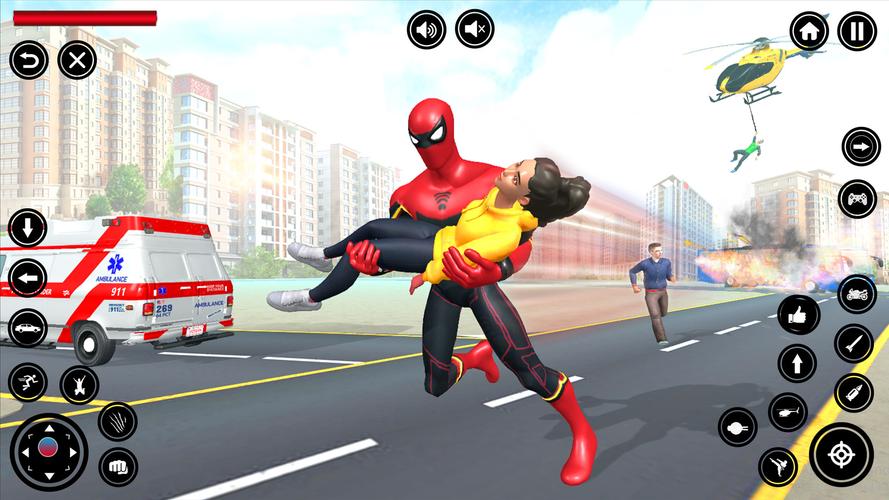 Flying Spider Rope Hero Fight應用截圖第2張