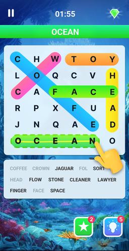 Word search - Word games 스크린샷 1